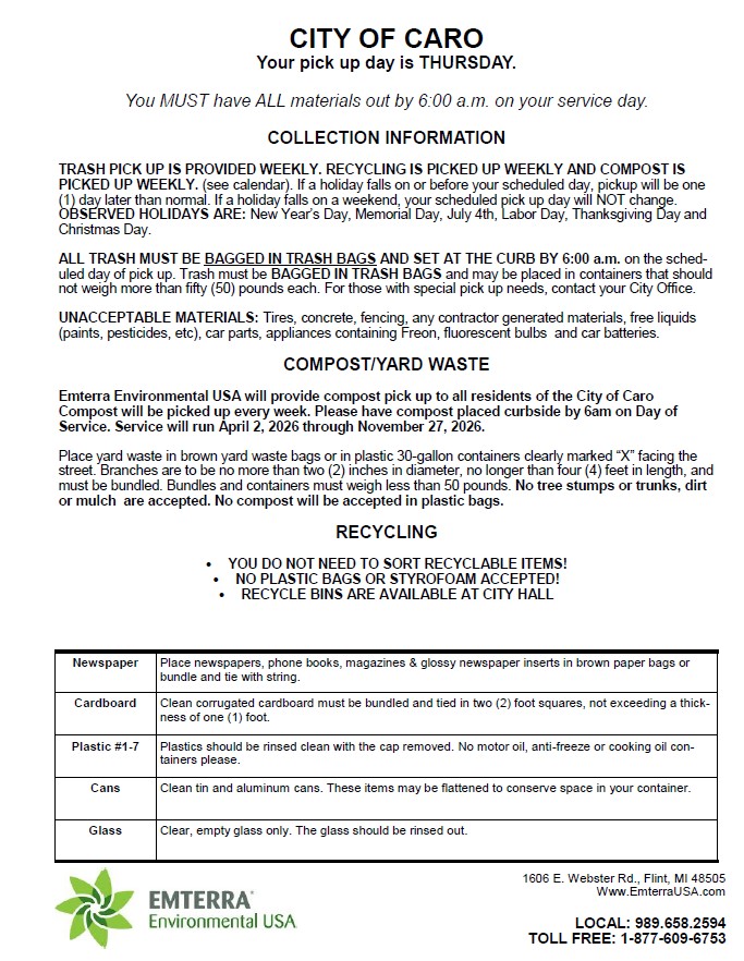 Emterra Collection Information